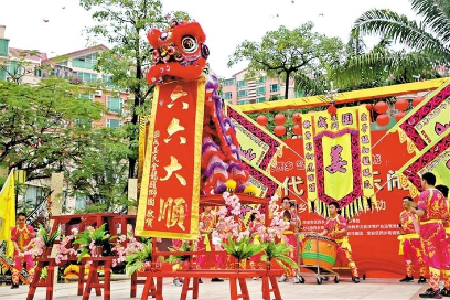 龍騰獅躍麒麟舞 非遺文化鬧元宵